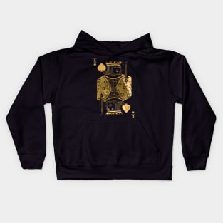 King Pikes - Golden playing cards Kids Hoodie